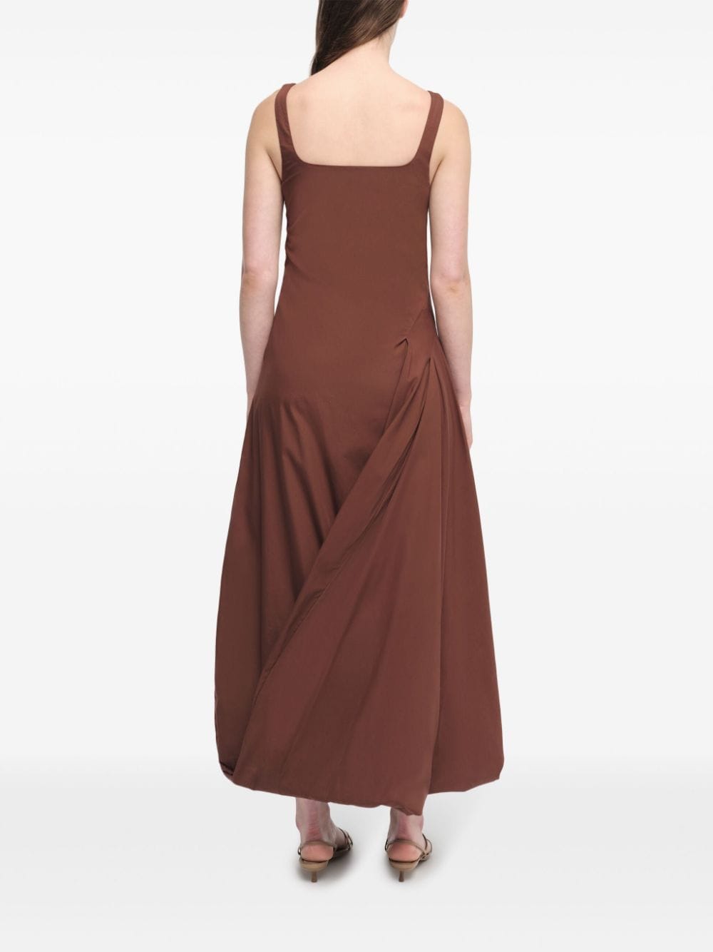 Shop Simkhai Olivia Midi Dress In Brown