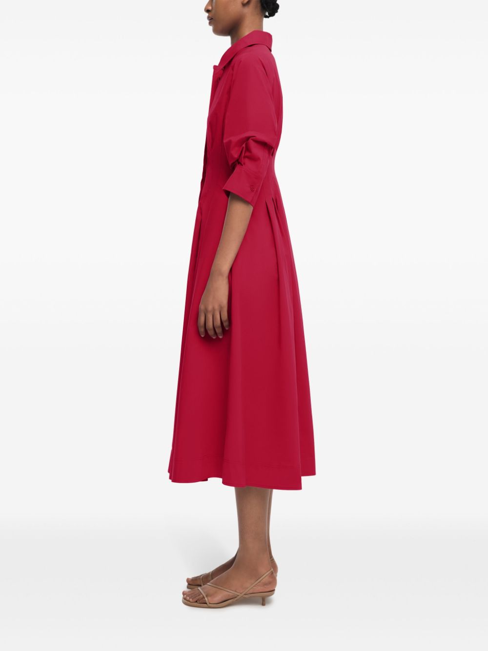 Shop Simkhai Jazz Midi Dress In Red