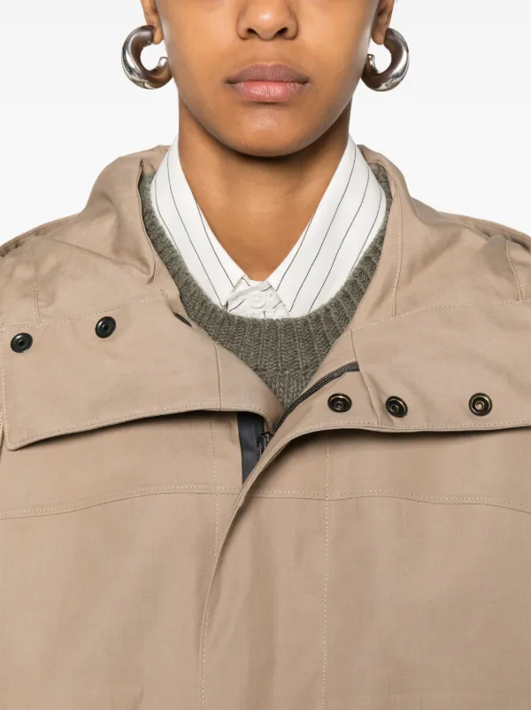 LEMAIRE Hooded Raincoat | Brown | FARFETCH