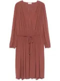 LEMAIRE blouse midi dress - Pink
