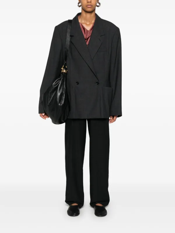 【送料&関税込】Lemaire Double-breasted Blazer LEMAIRE double-breasted Tailored Blazer | Blue | FARFETCH AO