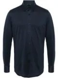 BOSS mélange button-up shirt - Blue
