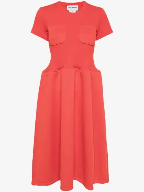 Melitta Baumeister short-sleeve flared midi dress