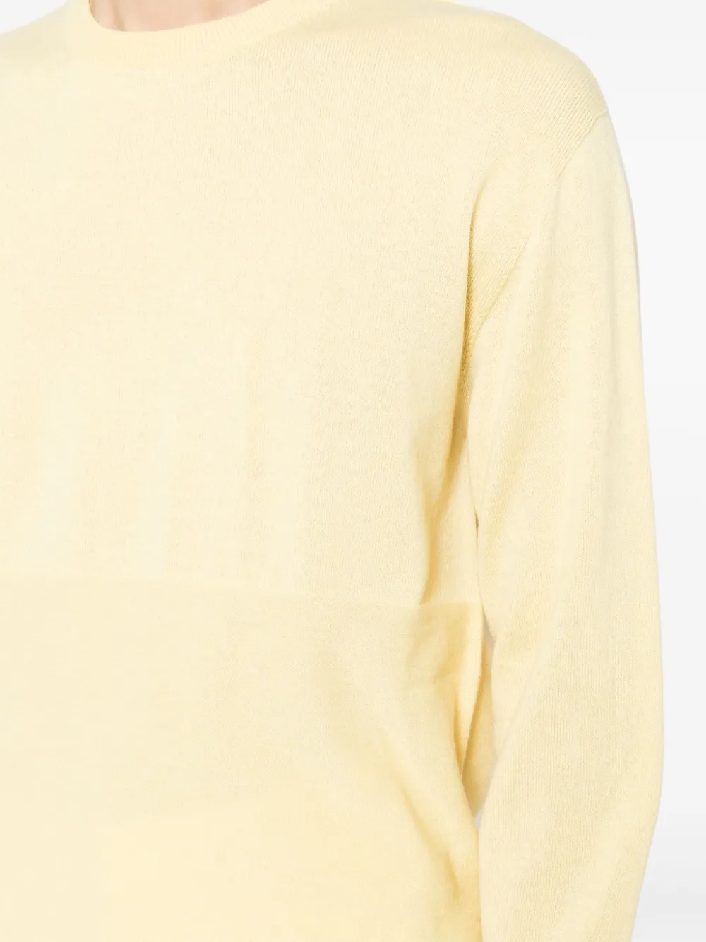 Jil Sander Kasjmier trui met ronde hals Geel