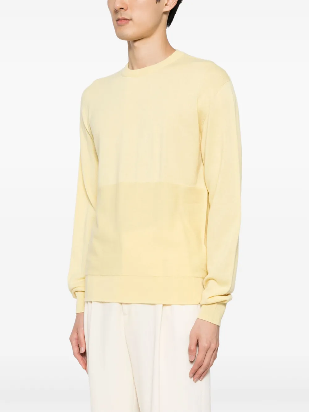 Jil Sander Kasjmier trui met ronde hals Geel