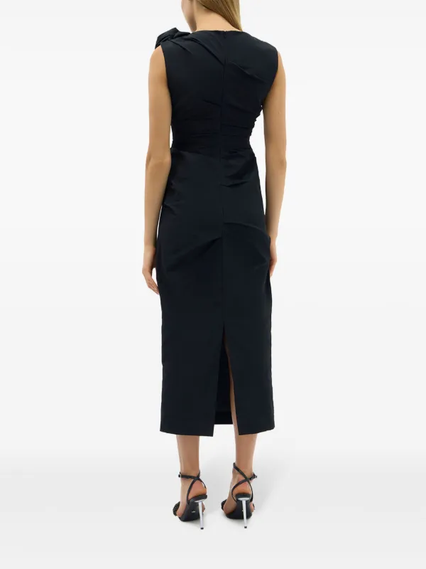 Rachel Gilbert Henley Midi Dress Black FARFETCH PH