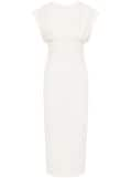 Rachel Gilbert Maggie draped-detailed midi dress - White