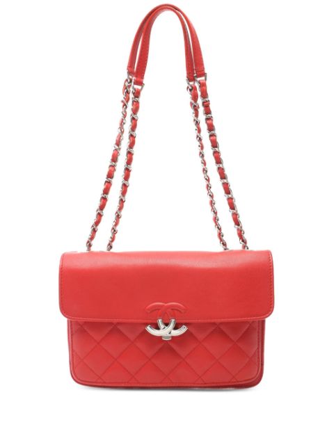 HOT SALE CHANEL 2018 diamond-quilted shoulder bag Women