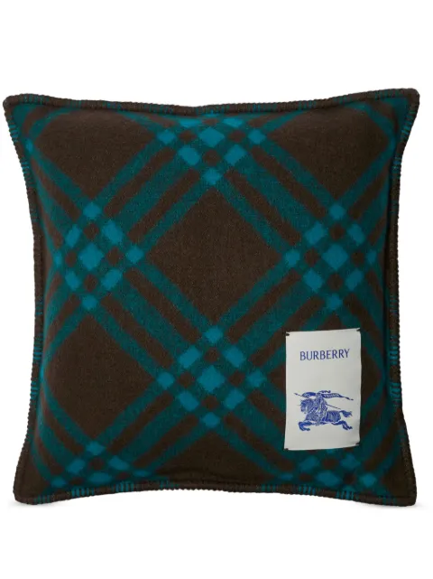 Burberry check wool cushion