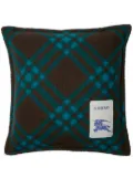 Burberry check wool cushion - Brown
