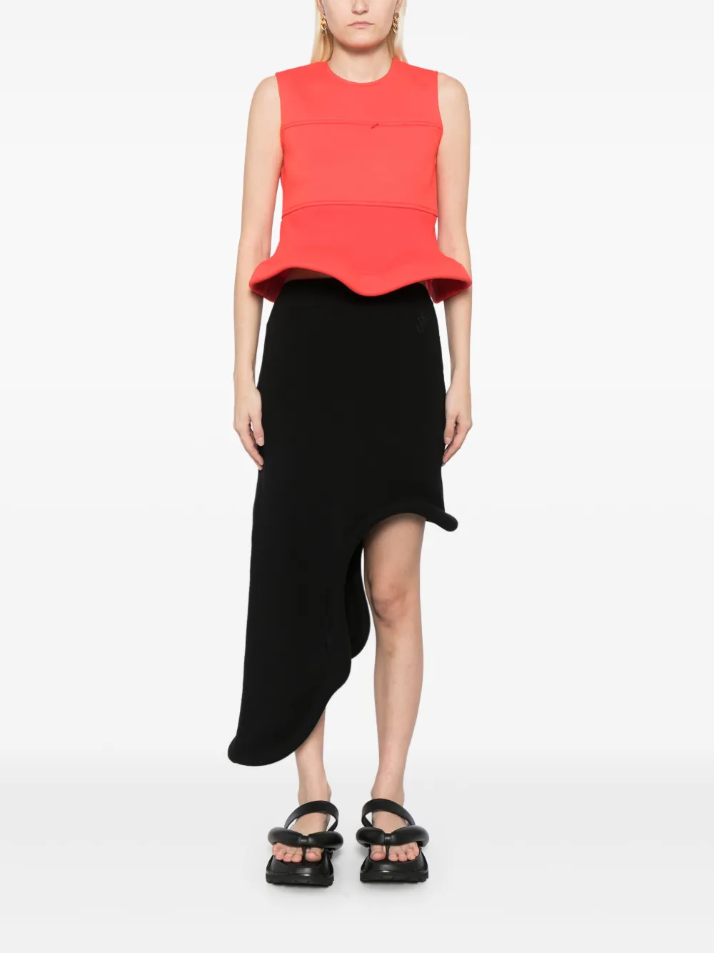 Melitta Baumeister peplum hem sleeveless top | Vests & Tank Tops | Image 2