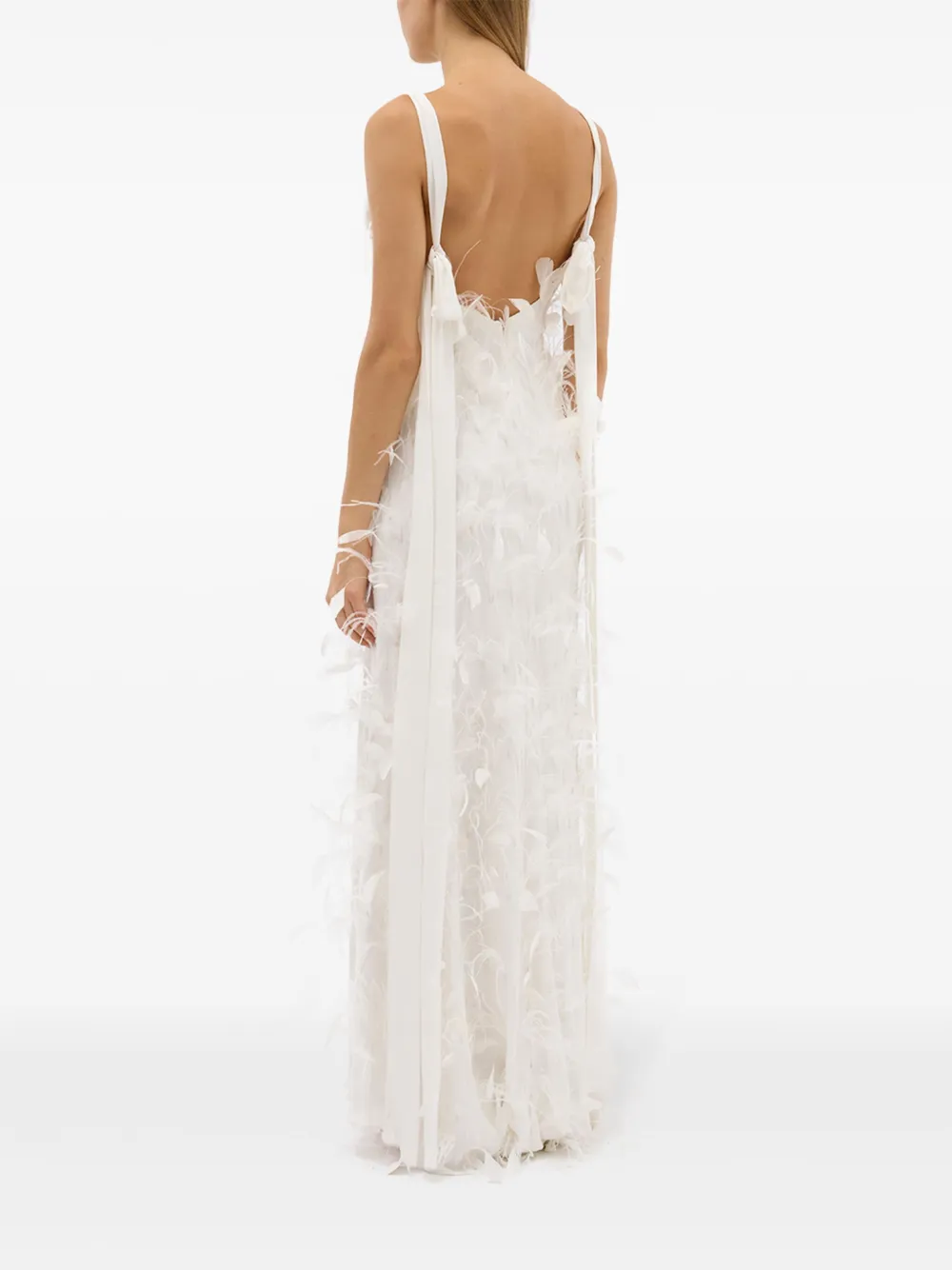 Rachel Gilbert Sutton avondjurk Wit