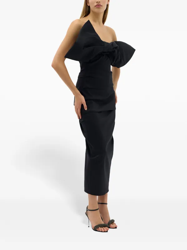 Rachel Gilbert Memphis Midi Dress | Black | FARFETCH