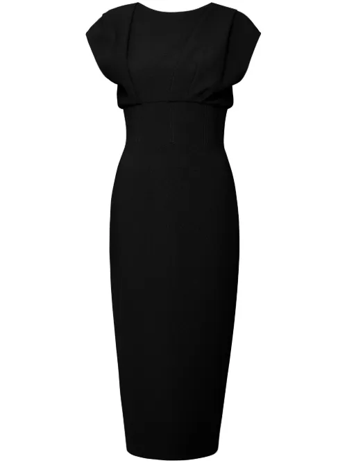 Robe mi-longue Maggie à détail drapé - Rachel Gilbert - Modalova