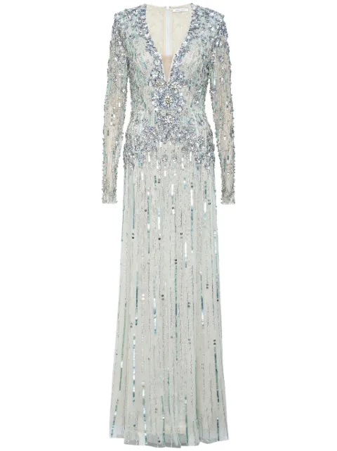 Rachel Gilbert Rosa crystal-embellished gown