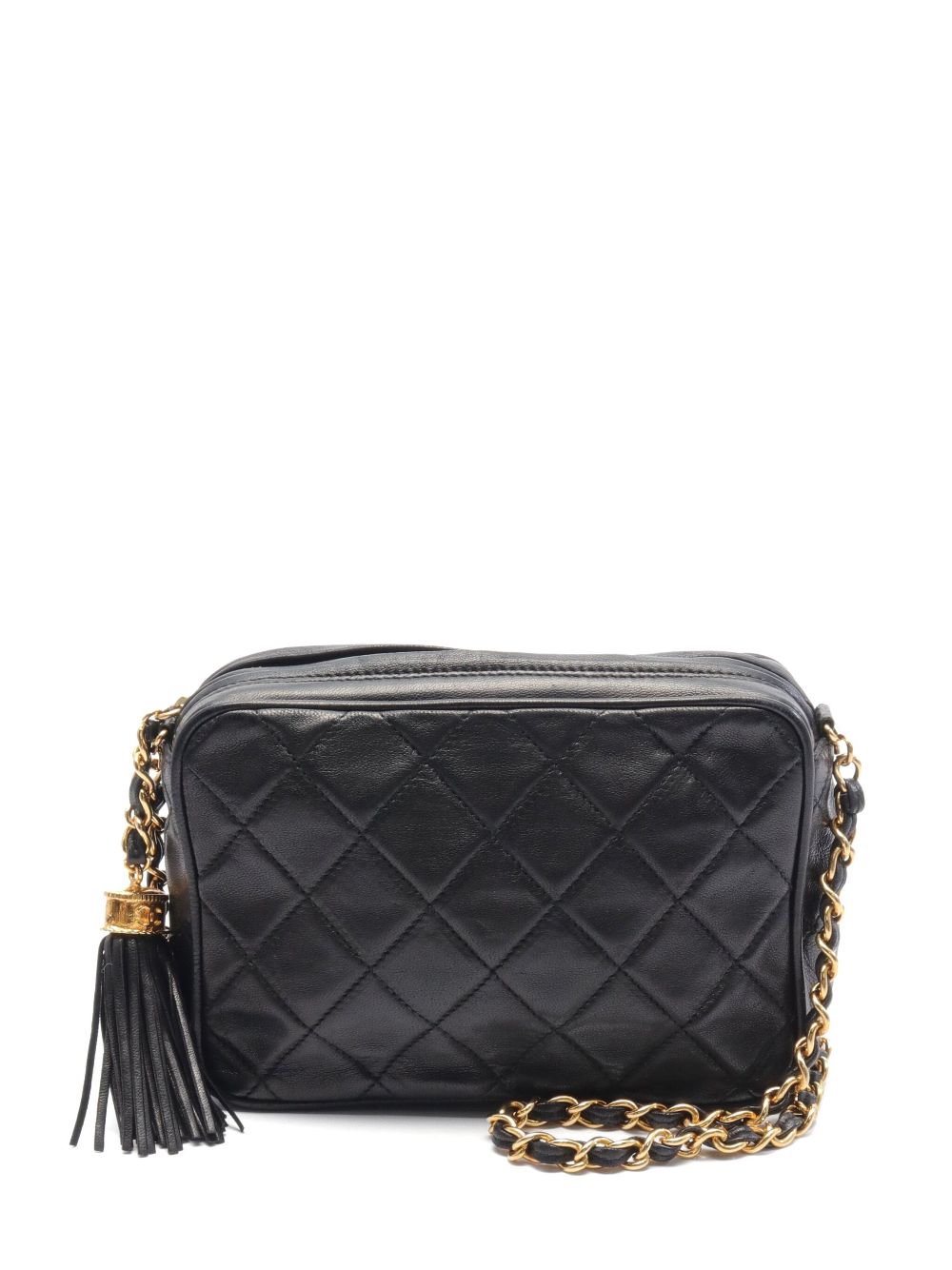 CHANEL Pre-Owned 1986-1988 diamond-quilted shoulder bag – Black