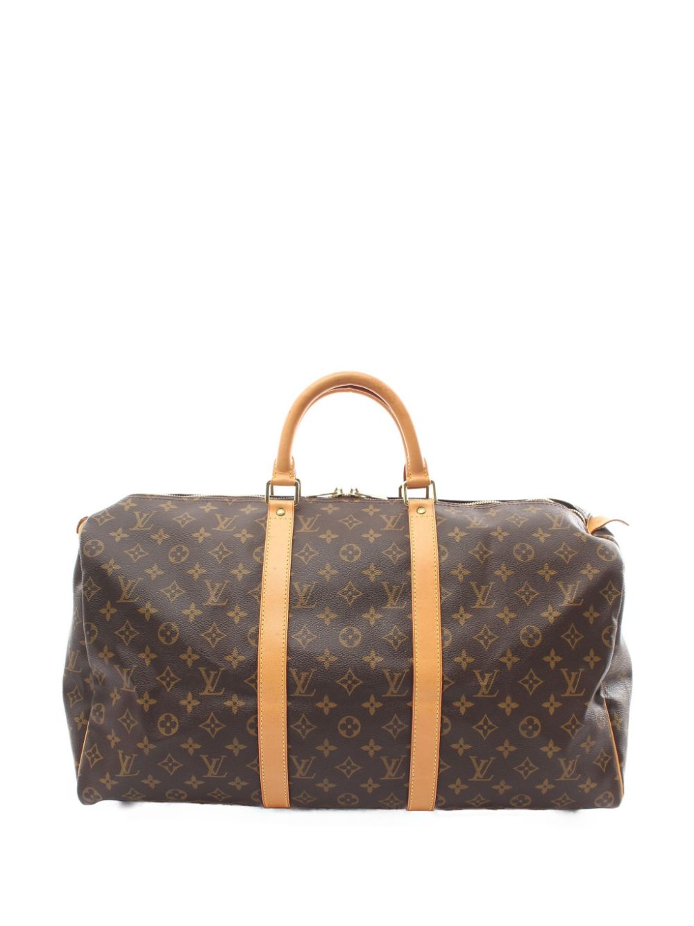 Pre-owned Louis Vuitton 1999 Keepall 50 Duffle Bag In Brown