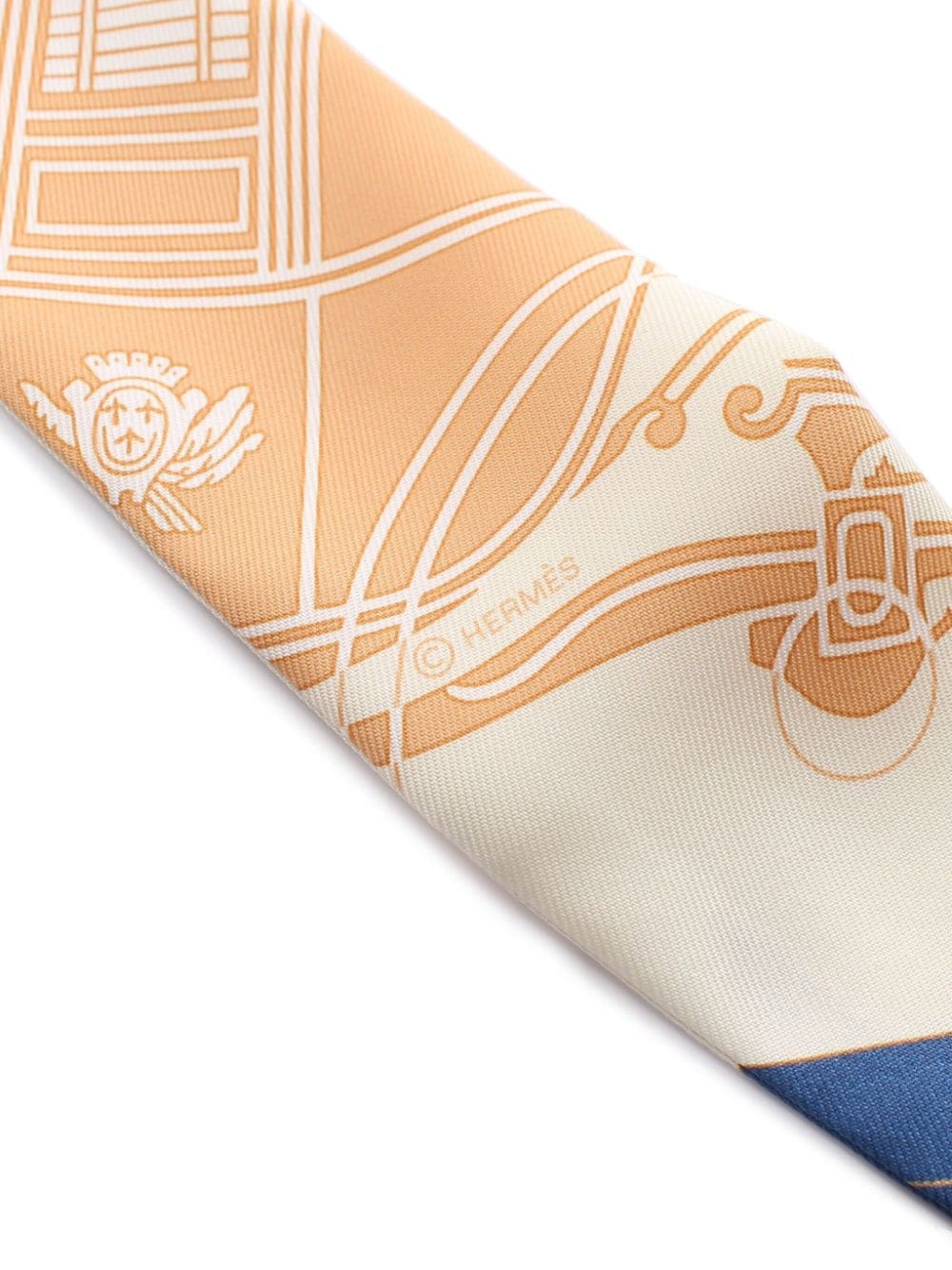 Hermès Pre-Owned 2010 Ex-Libris silk scarf - Beige