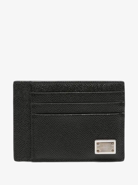 Dolce & Gabbana Dauphine-print leather card holder