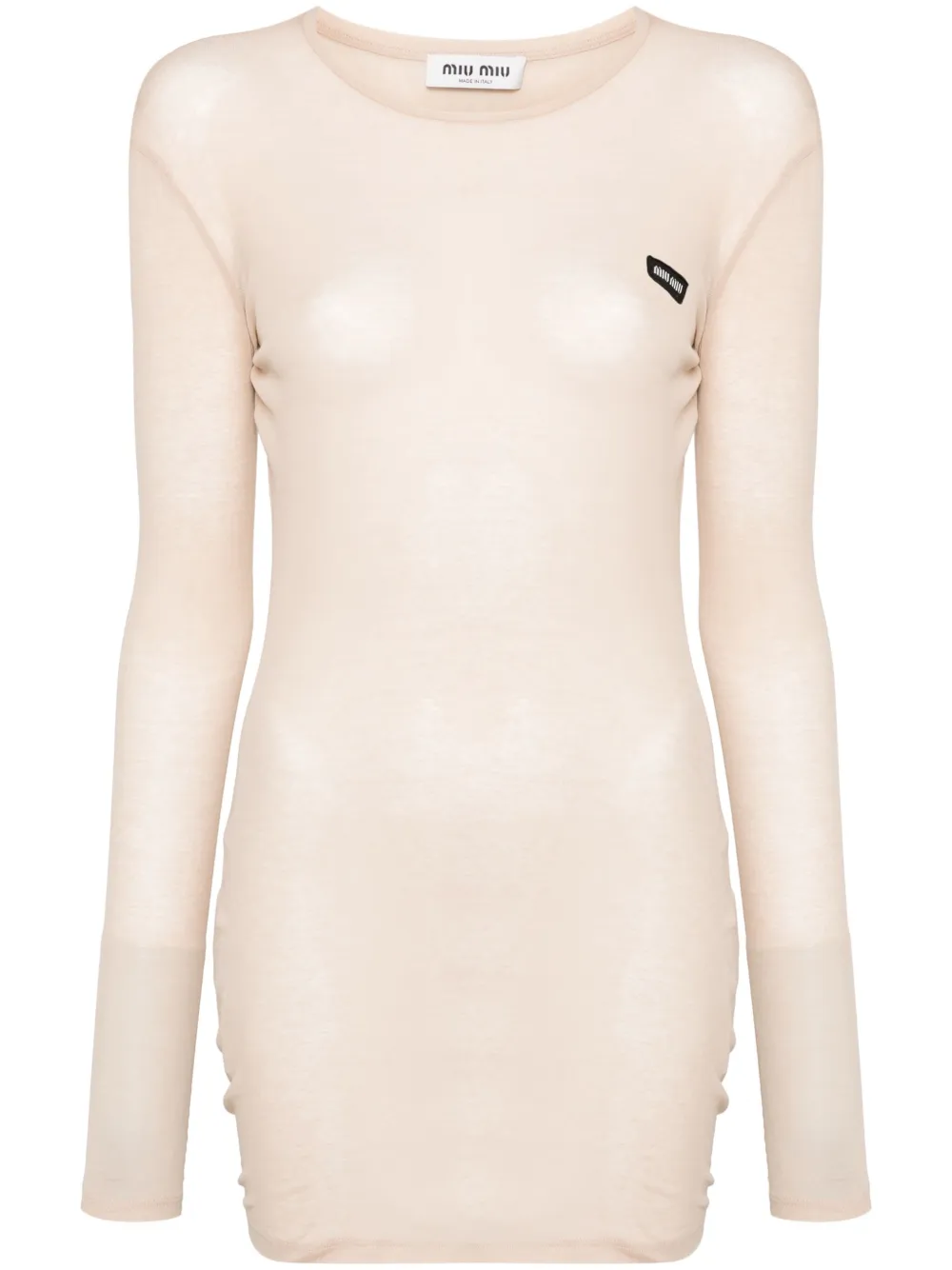 Miu Miu ribbed-knit mini dress Women