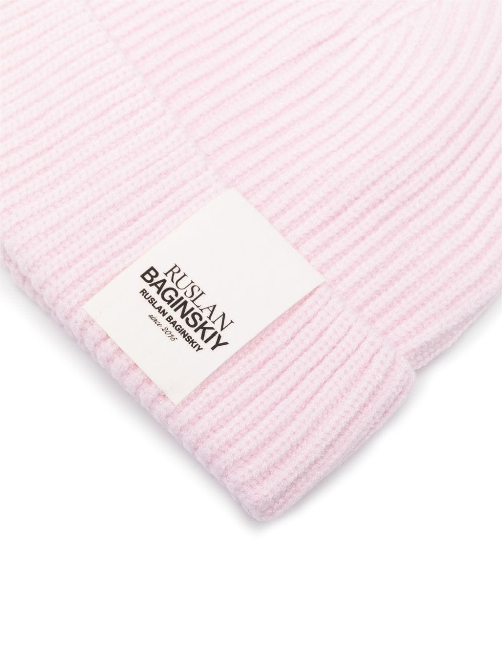 Ruslan Baginskiy ribbed-knit beanie - Roze