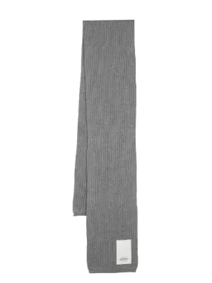 Viktor & Rolf logo-jacquard Scarf | Grey | FARFETCH RO