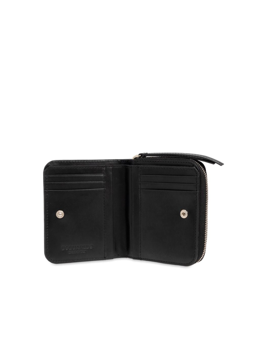 DSQUARED2 logo-plaque wallet - Zwart