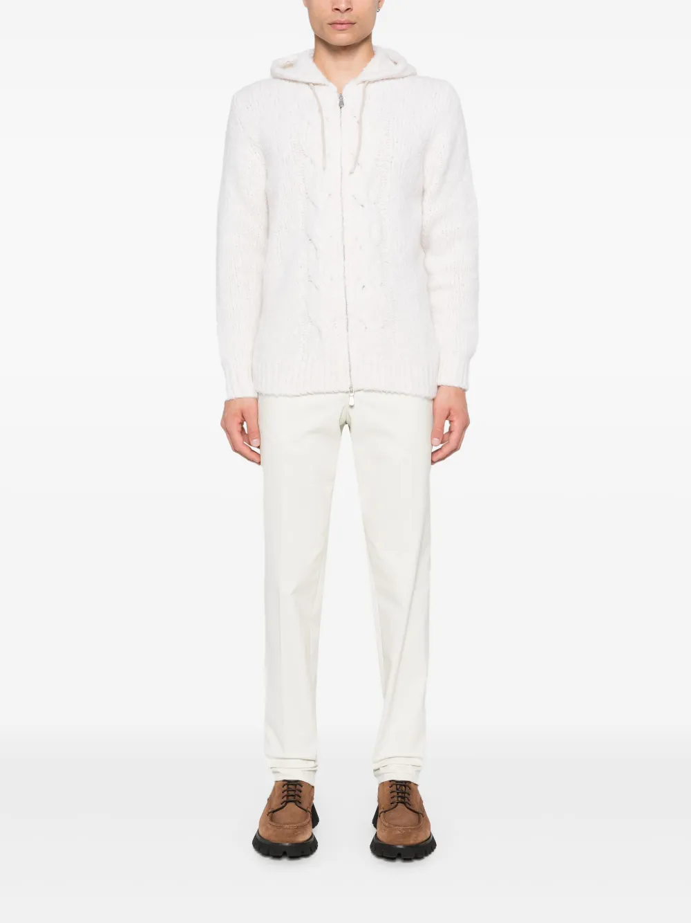 Lardini Broek met toelopende pijpen - Beige