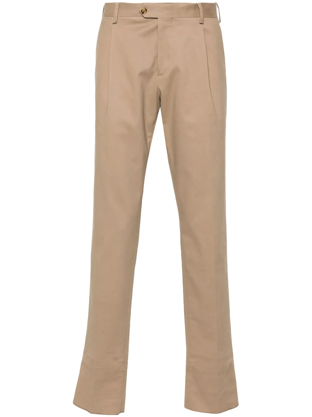 Lardini Broek met toelopende pijpen Bruin