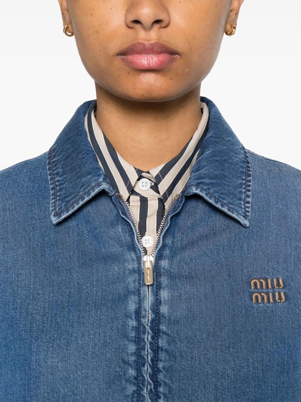 Miu Denim jack Blauw