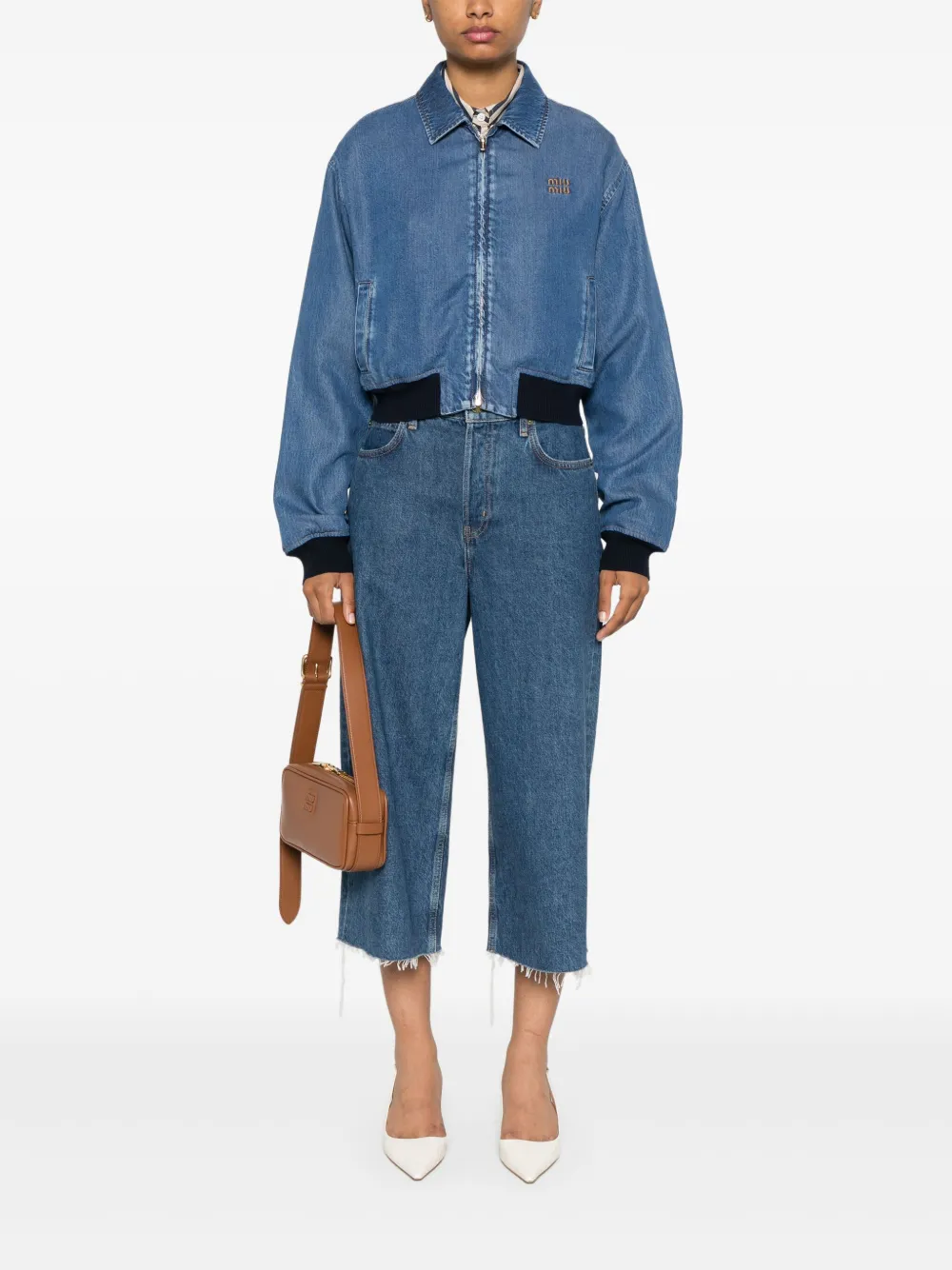 Miu Miu Giacca denim con applicazione | Giacche denim | Image 2