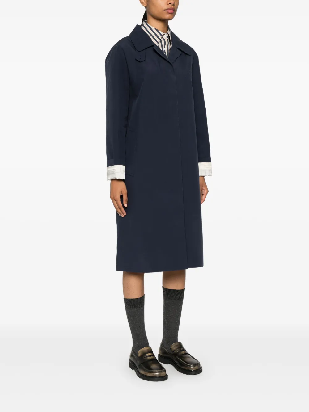 MIU MIU COTTON SINGLE-BREASTED COAT
