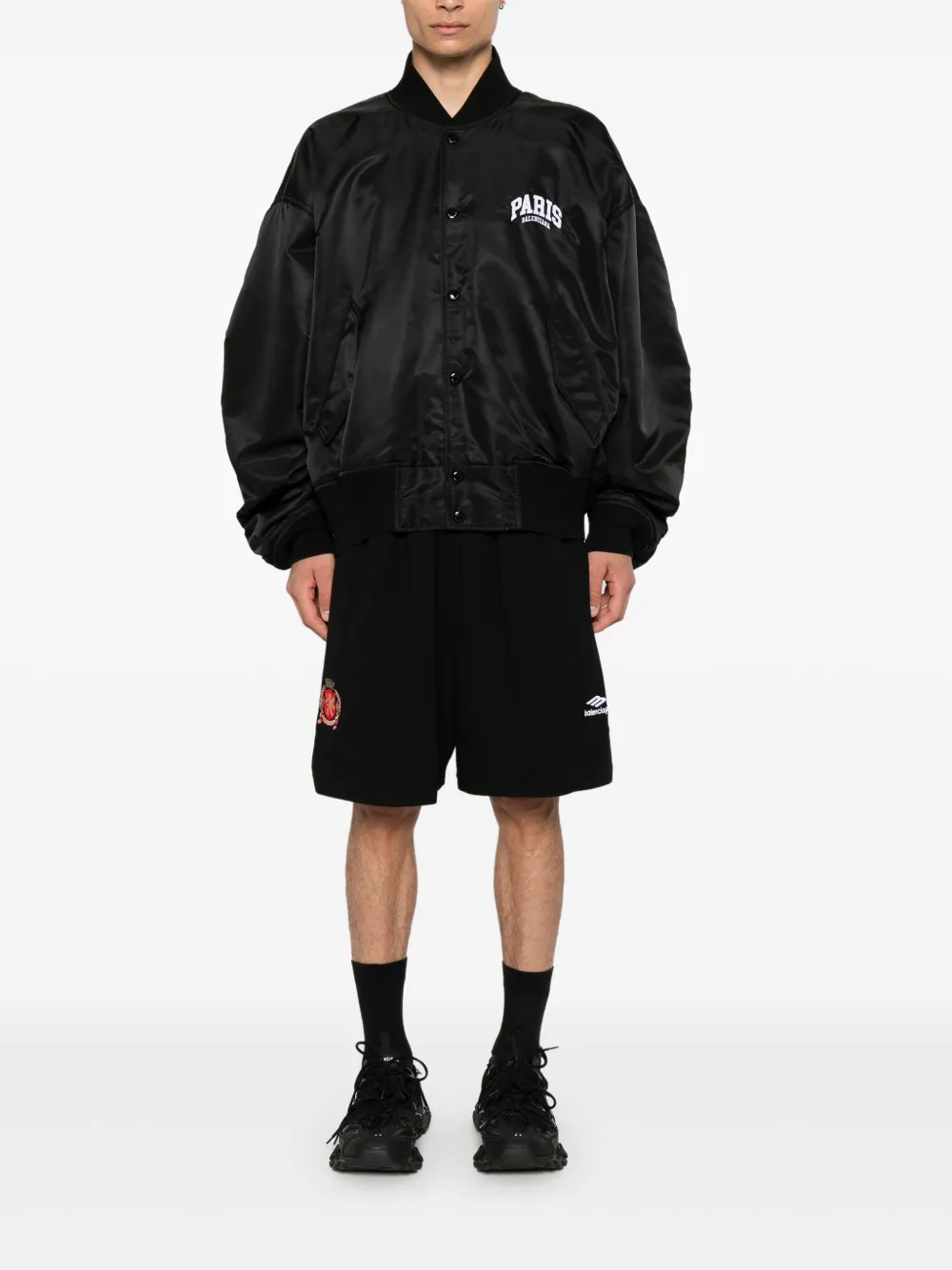 Balenciaga Soccer Baggy shorts - Zwart
