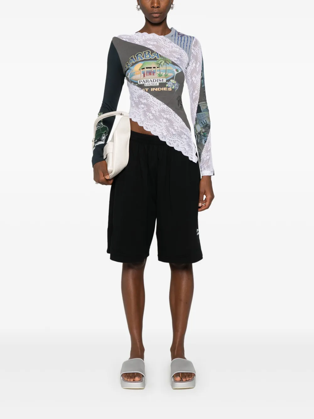 Balenciaga Soccer Baggy Shorts Black FARFETCH