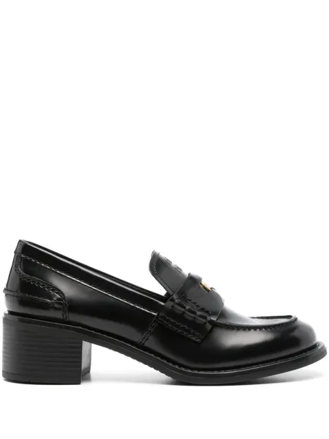 Miu Miu brushed leather penny loafers