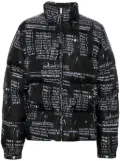 MISBHV x Jean-Michel Basquiat Discography puffer jacket - Black