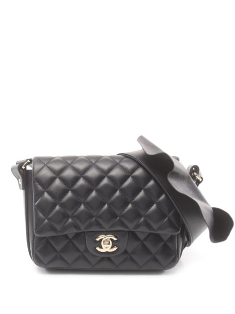 HOT SALE CHANEL 1991-1994 frill-trim shoulder bag Women