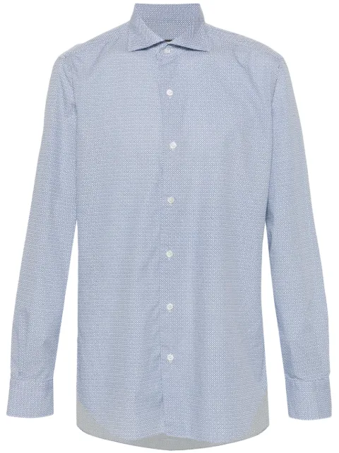 Barba geometric-print shirt
