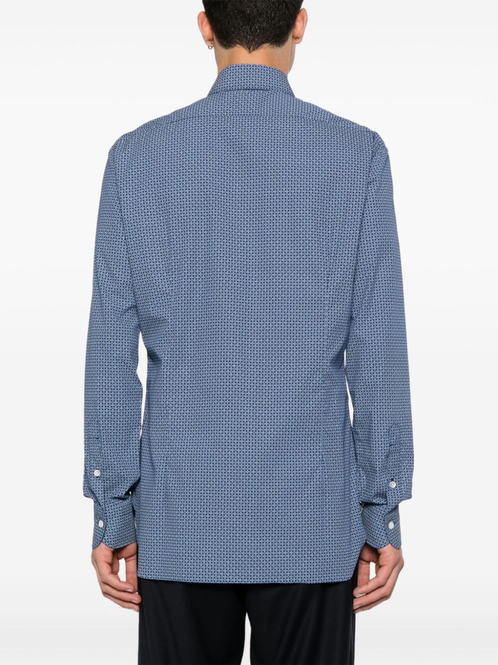 Shop Barba Graphic-print Shirt In Blue