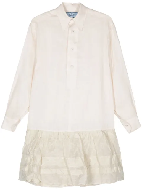 Prada linen midi dress