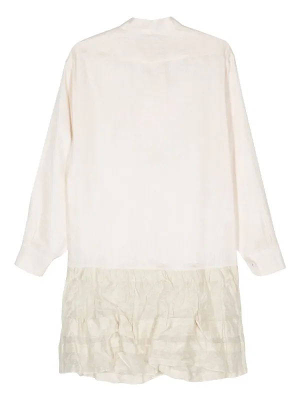 Prada Linen Midi Dress - Neutrals Prada Linen Midi Dress - Neutrals