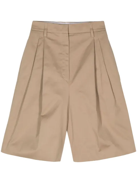Prada pleat-detail shorts