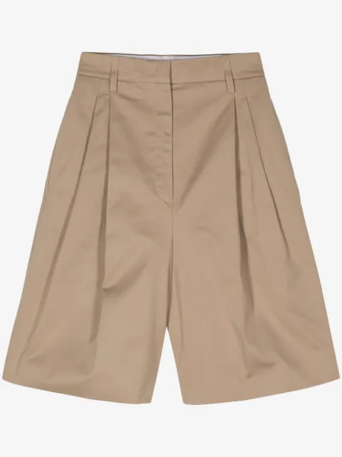 Prada pleat-detail shorts