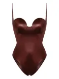 Magda Butrym Retro swimsuit - Brown