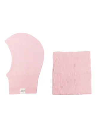 Ruslan Baginskiy | pink balaclava hello fall ? RB Wool-blend Balaclava in Black main image 4