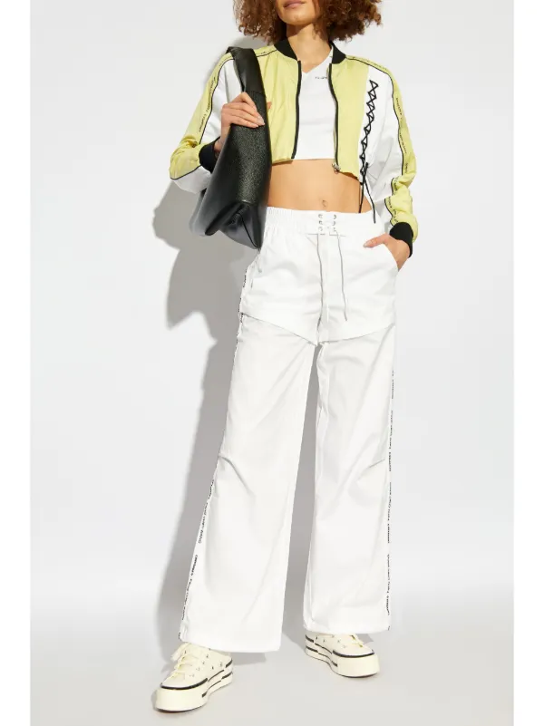 Converse x Feng Chen Wang flocked-logo Polo Shirt White FARFETCH IN