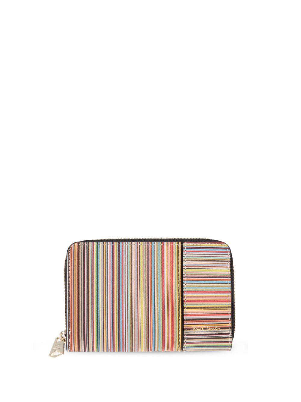 Paul Smith stripe-print wallet - Orange