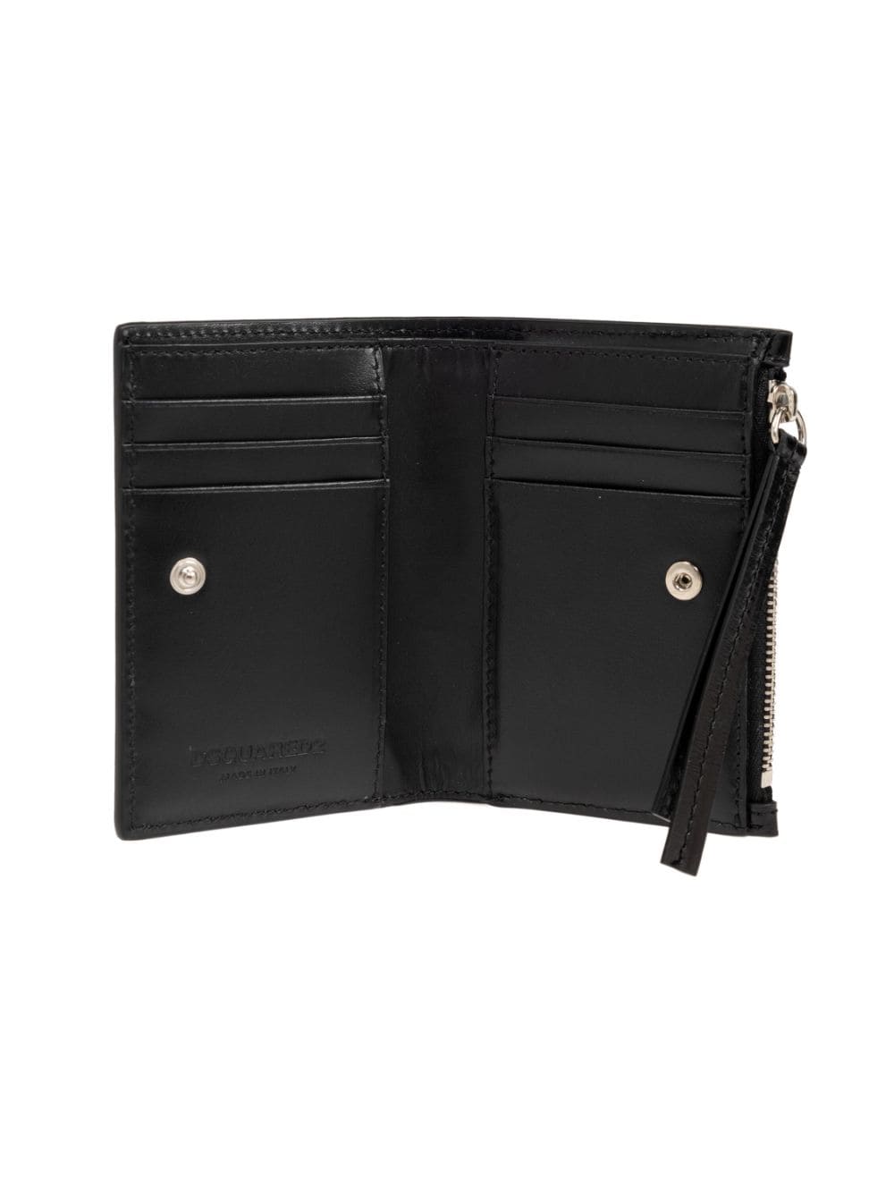 DSQUARED2 logo-plaque wallet - Zwart