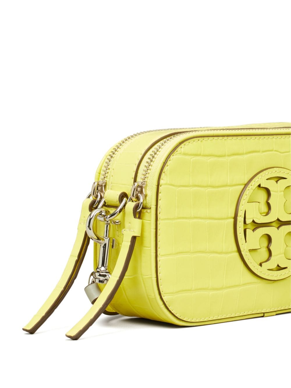 Shop Tory Burch Mini Miller Crossbody Bag In Yellow