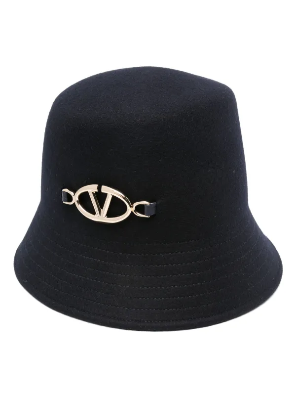 ◆VALENTINO◆ ヴァレンティノ Vロゴ プレート ハット VALENTINO VLOGO(ヴァレンティノ Vロゴ) ハット(メンズ) - 海外